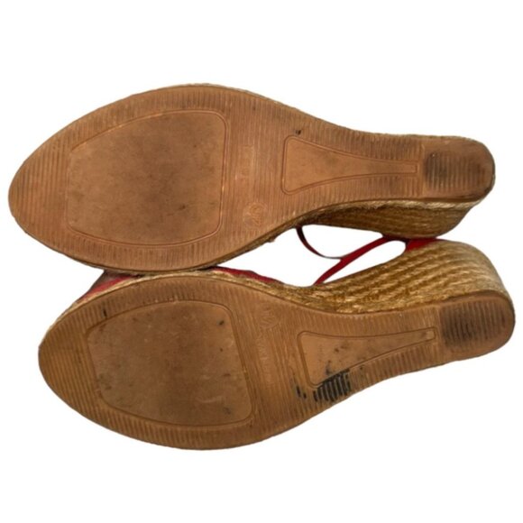 Viscata Barcelona Estartit Canvas Espadrille Wedge Heel Sandals 40 9 Closed Toe - Picture 8 of 8